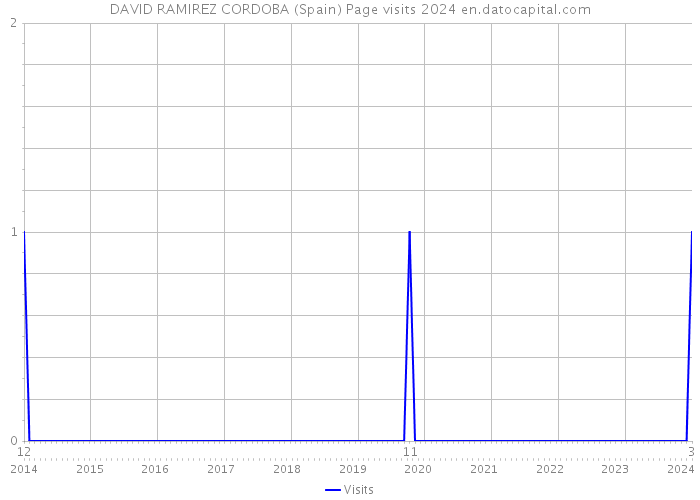 DAVID RAMIREZ CORDOBA (Spain) Page visits 2024 