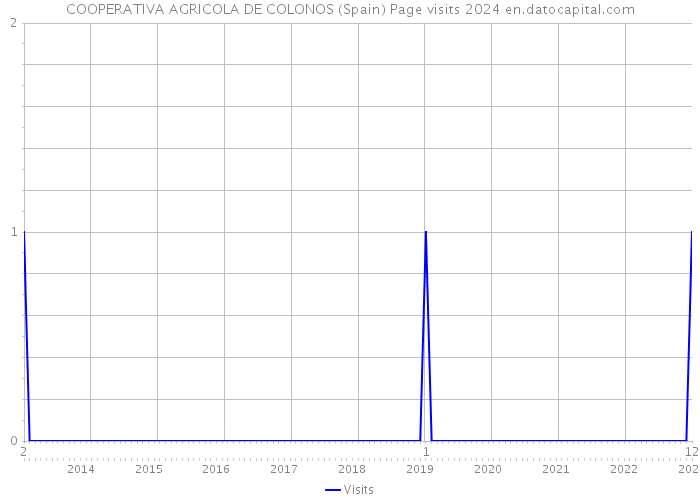 COOPERATIVA AGRICOLA DE COLONOS (Spain) Page visits 2024 