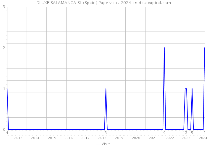 DLUXE SALAMANCA SL (Spain) Page visits 2024 