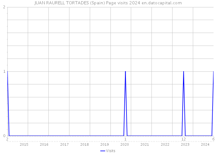 JUAN RAURELL TORTADES (Spain) Page visits 2024 