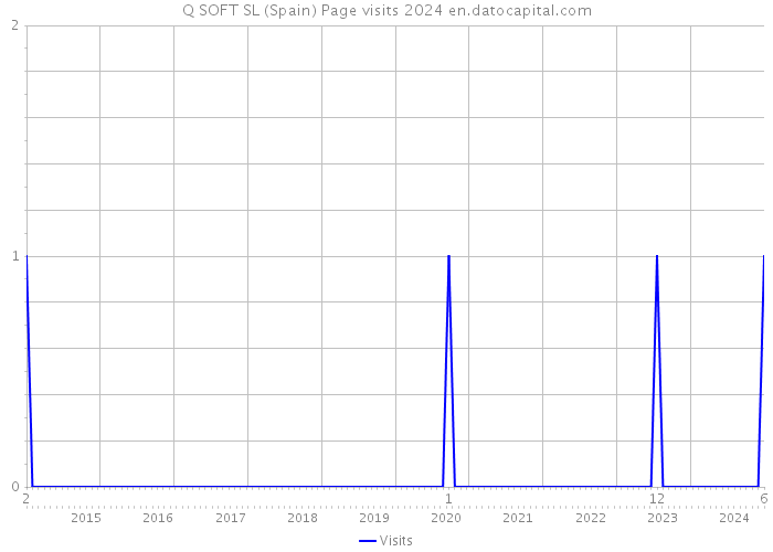 Q SOFT SL (Spain) Page visits 2024 