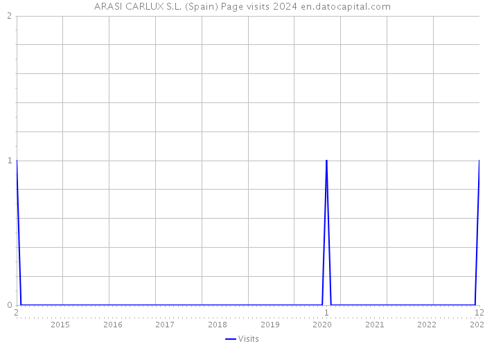 ARASI CARLUX S.L. (Spain) Page visits 2024 