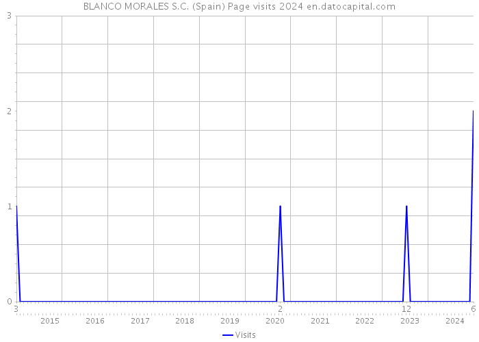 BLANCO MORALES S.C. (Spain) Page visits 2024 