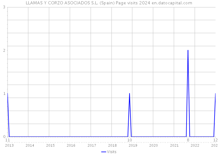 LLAMAS Y CORZO ASOCIADOS S.L. (Spain) Page visits 2024 