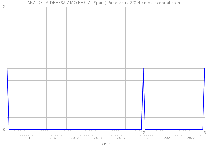 ANA DE LA DEHESA AMO BERTA (Spain) Page visits 2024 