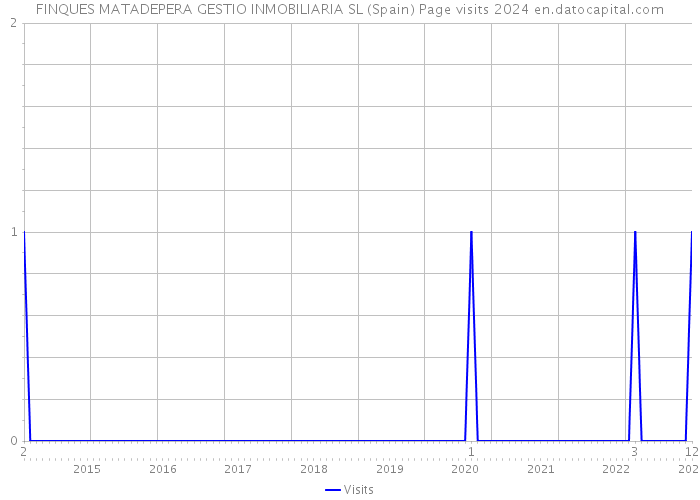 FINQUES MATADEPERA GESTIO INMOBILIARIA SL (Spain) Page visits 2024 