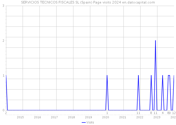 SERVICIOS TECNICOS FISCALES SL (Spain) Page visits 2024 