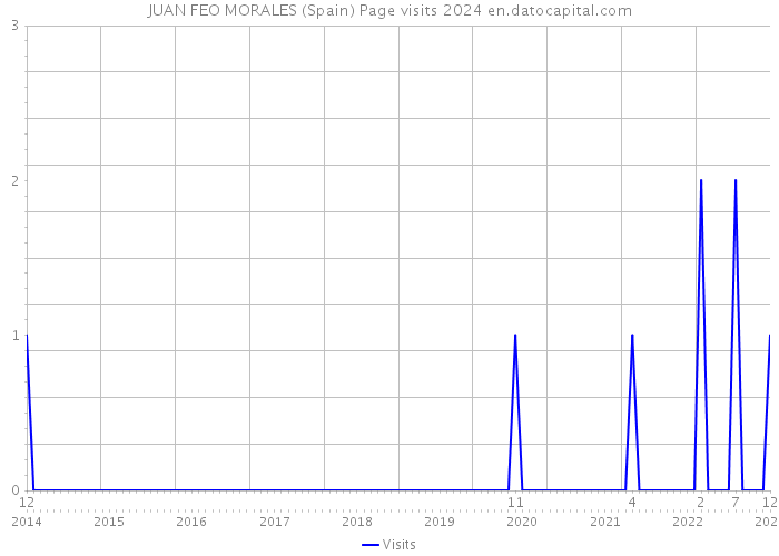 JUAN FEO MORALES (Spain) Page visits 2024 