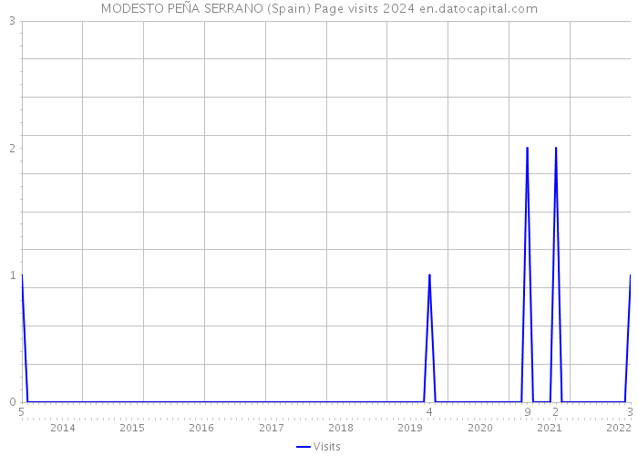 MODESTO PEÑA SERRANO (Spain) Page visits 2024 