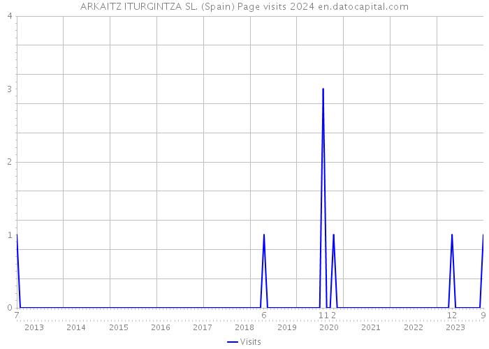 ARKAITZ ITURGINTZA SL. (Spain) Page visits 2024 