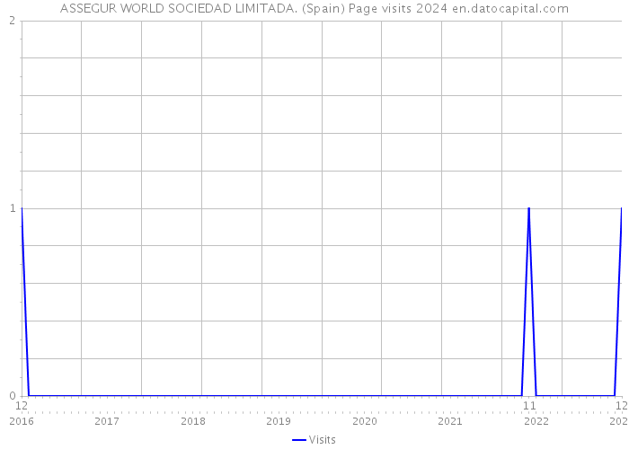 ASSEGUR WORLD SOCIEDAD LIMITADA. (Spain) Page visits 2024 