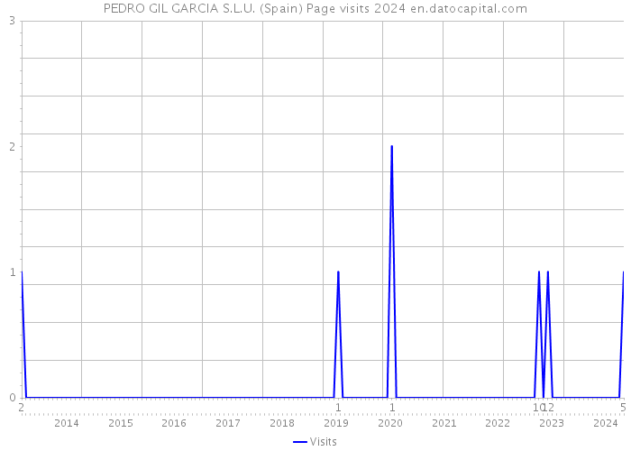 PEDRO GIL GARCIA S.L.U. (Spain) Page visits 2024 