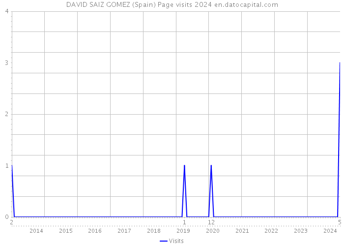 DAVID SAIZ GOMEZ (Spain) Page visits 2024 