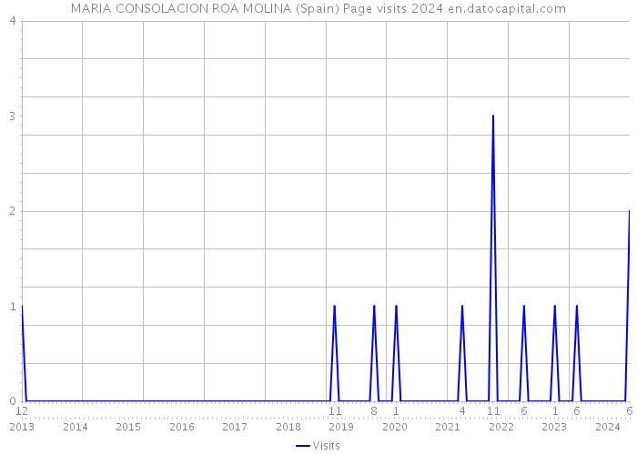 MARIA CONSOLACION ROA MOLINA (Spain) Page visits 2024 