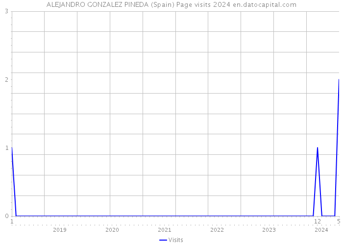 ALEJANDRO GONZALEZ PINEDA (Spain) Page visits 2024 