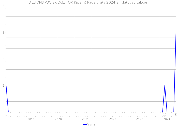 BILLIONS PBC BRIDGE FOR (Spain) Page visits 2024 
