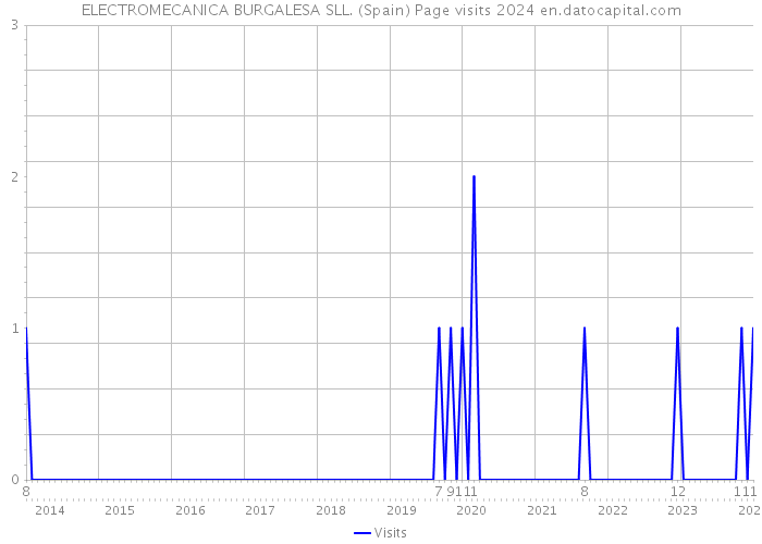 ELECTROMECANICA BURGALESA SLL. (Spain) Page visits 2024 