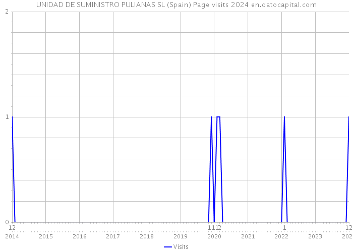UNIDAD DE SUMINISTRO PULIANAS SL (Spain) Page visits 2024 