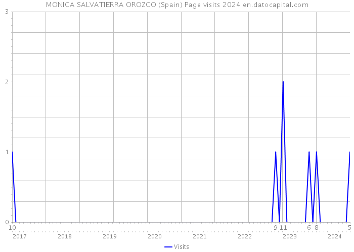 MONICA SALVATIERRA OROZCO (Spain) Page visits 2024 