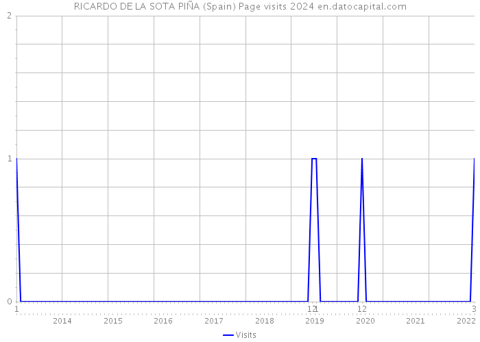 RICARDO DE LA SOTA PIÑA (Spain) Page visits 2024 