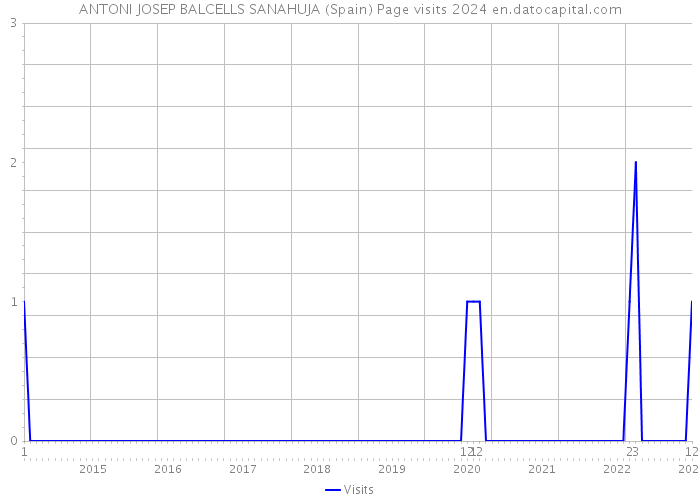 ANTONI JOSEP BALCELLS SANAHUJA (Spain) Page visits 2024 