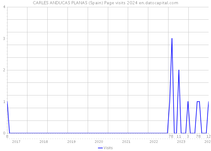 CARLES ANDUCAS PLANAS (Spain) Page visits 2024 