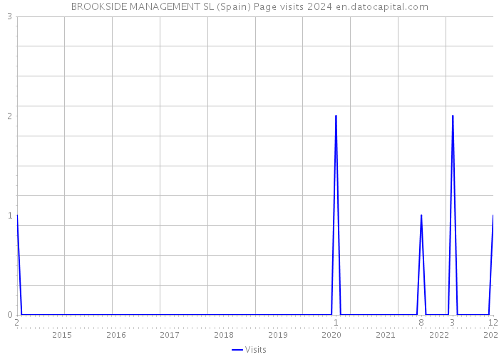 BROOKSIDE MANAGEMENT SL (Spain) Page visits 2024 