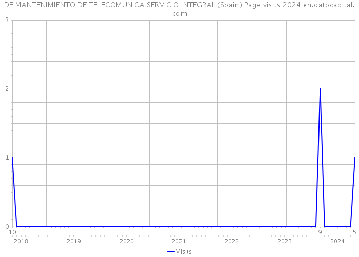DE MANTENIMIENTO DE TELECOMUNICA SERVICIO INTEGRAL (Spain) Page visits 2024 