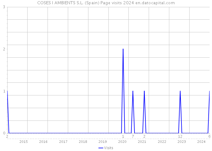 COSES I AMBIENTS S.L. (Spain) Page visits 2024 