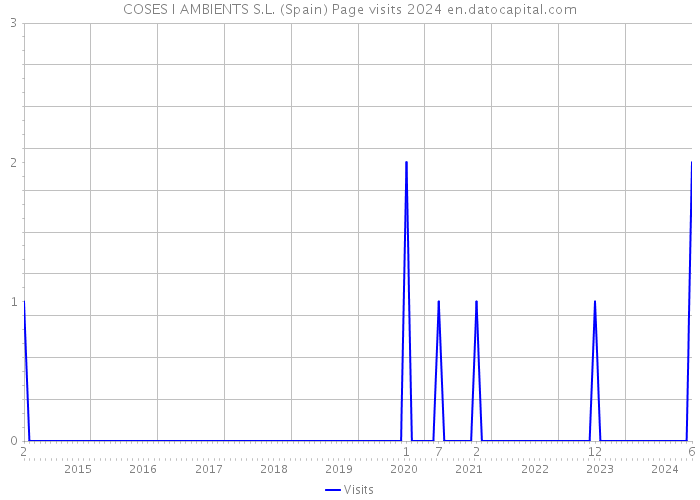 COSES I AMBIENTS S.L. (Spain) Page visits 2024 