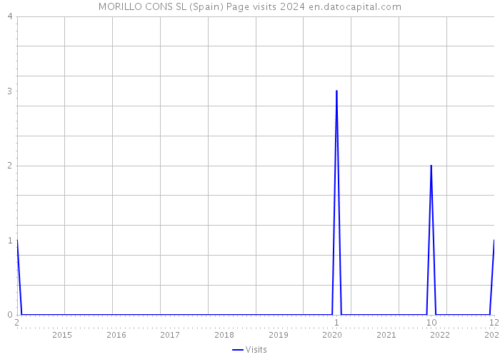 MORILLO CONS SL (Spain) Page visits 2024 