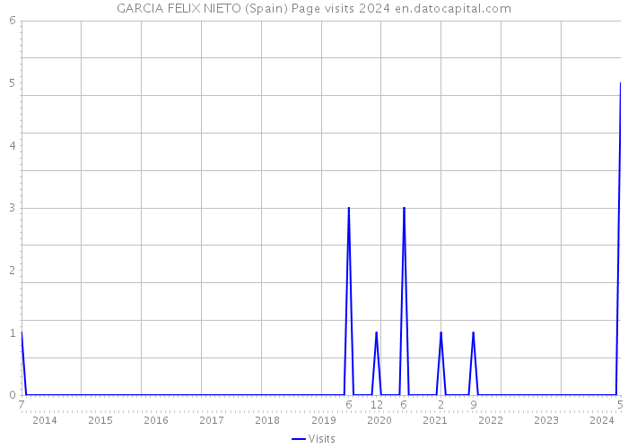 GARCIA FELIX NIETO (Spain) Page visits 2024 