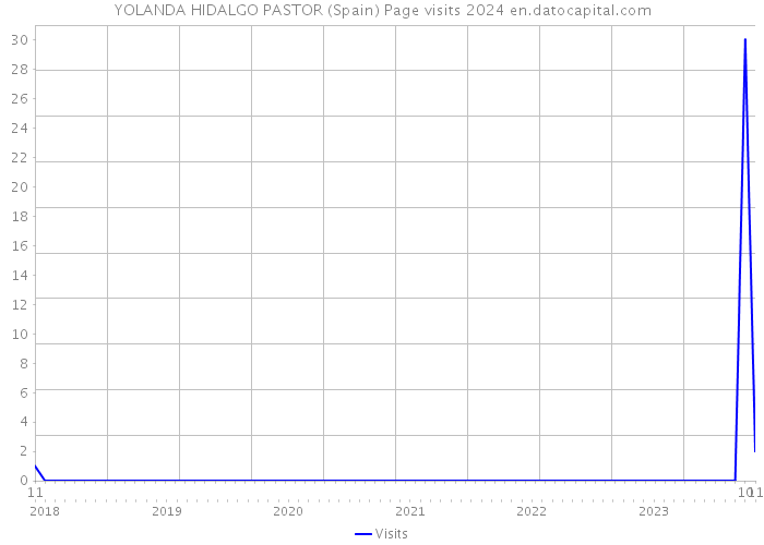 YOLANDA HIDALGO PASTOR (Spain) Page visits 2024 