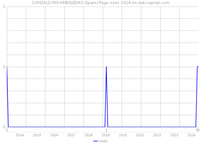 GONZALO PIN ARBOLEDAS (Spain) Page visits 2024 