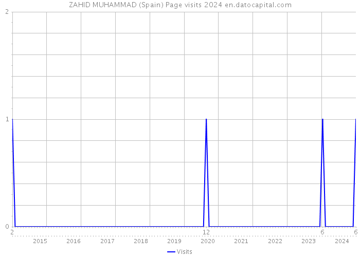 ZAHID MUHAMMAD (Spain) Page visits 2024 