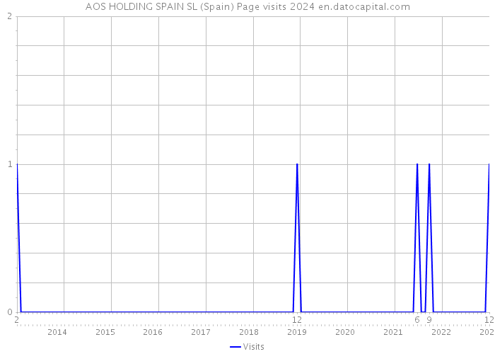 AOS HOLDING SPAIN SL (Spain) Page visits 2024 