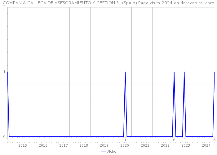 COMPANIA GALLEGA DE ASESORAMIENTO Y GESTION SL (Spain) Page visits 2024 