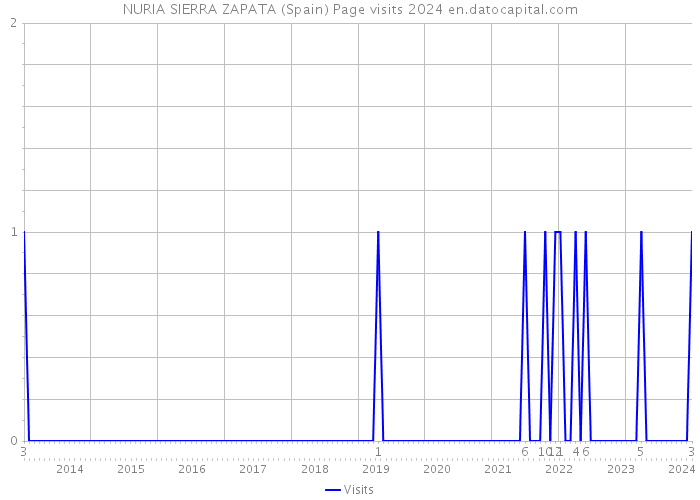 NURIA SIERRA ZAPATA (Spain) Page visits 2024 