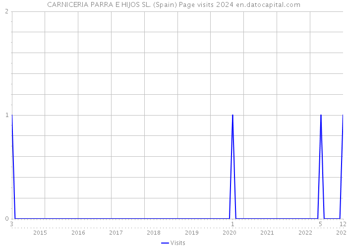 CARNICERIA PARRA E HIJOS SL. (Spain) Page visits 2024 