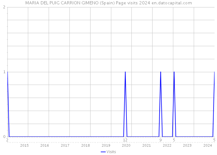 MARIA DEL PUIG CARRION GIMENO (Spain) Page visits 2024 