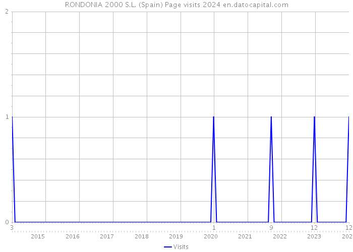 RONDONIA 2000 S.L. (Spain) Page visits 2024 