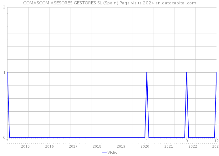 COMASCOM ASESORES GESTORES SL (Spain) Page visits 2024 
