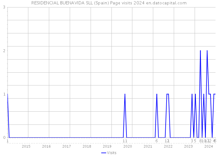RESIDENCIAL BUENAVIDA SLL (Spain) Page visits 2024 