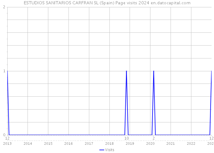 ESTUDIOS SANITARIOS CARFRAN SL (Spain) Page visits 2024 