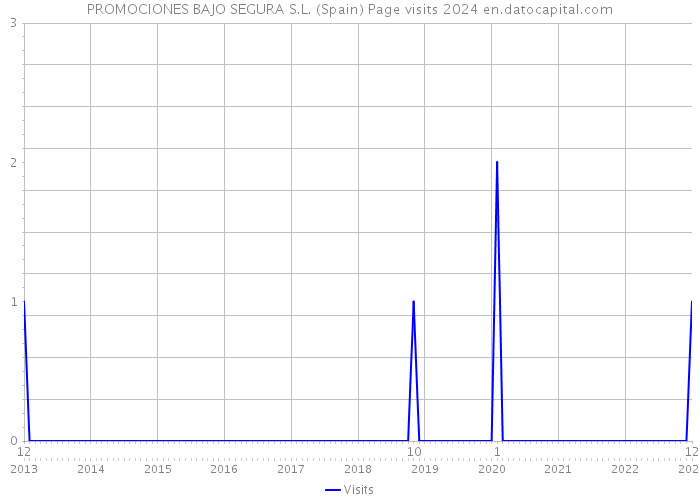 PROMOCIONES BAJO SEGURA S.L. (Spain) Page visits 2024 