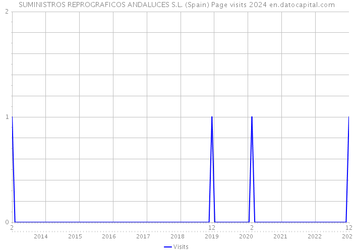 SUMINISTROS REPROGRAFICOS ANDALUCES S.L. (Spain) Page visits 2024 