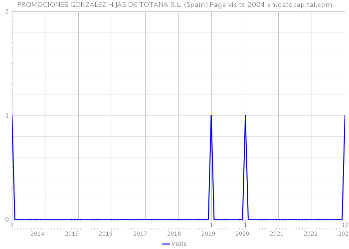 PROMOCIONES GONZALEZ HIJAS DE TOTANA S.L. (Spain) Page visits 2024 