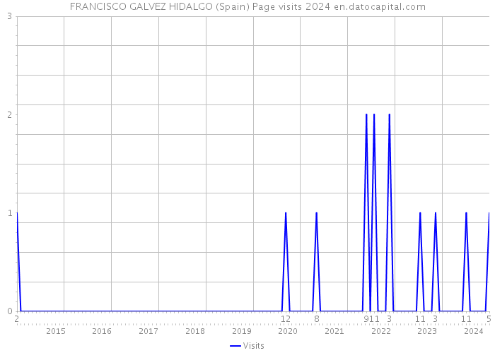FRANCISCO GALVEZ HIDALGO (Spain) Page visits 2024 