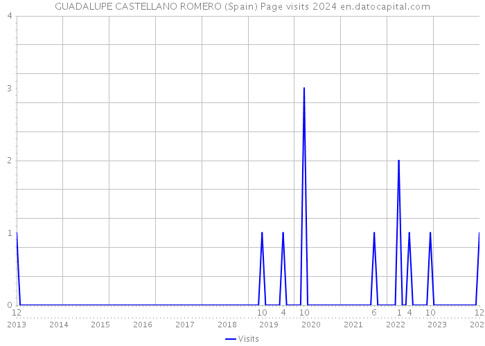 GUADALUPE CASTELLANO ROMERO (Spain) Page visits 2024 