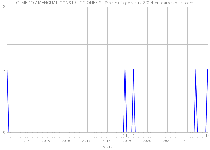 OLMEDO AMENGUAL CONSTRUCCIONES SL (Spain) Page visits 2024 